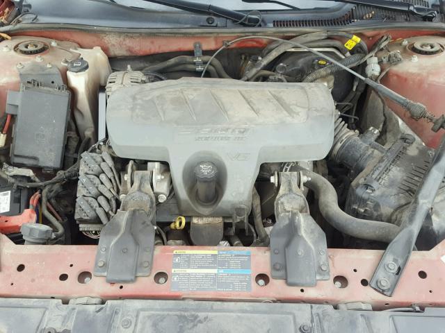 2G2WP552181127535 - 2008 PONTIAC GRAND PRIX RED photo 7