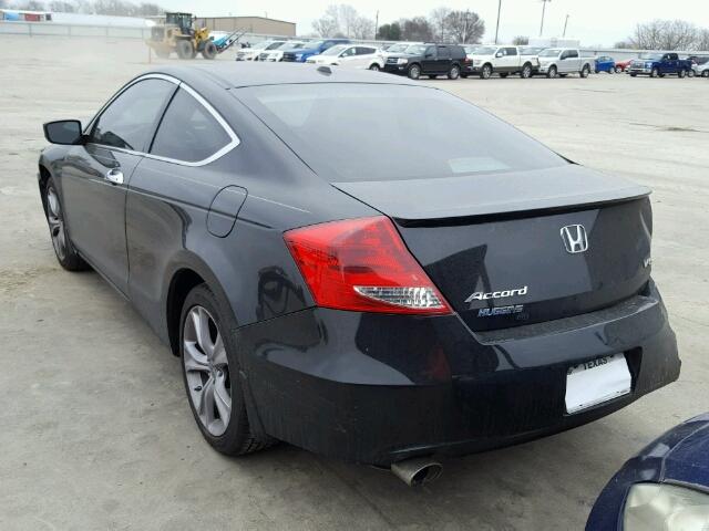 1HGCS2B87CA011793 - 2012 HONDA ACCORD EXL BLACK photo 3