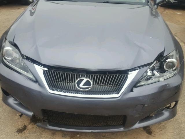 JTHFF2C26C2521829 - 2012 LEXUS IS 250 GRAY photo 9