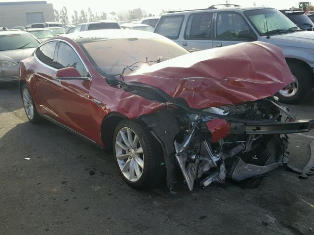 5YJSA1CG4DFP20316 - 2013 TESLA MODEL S RED photo 1