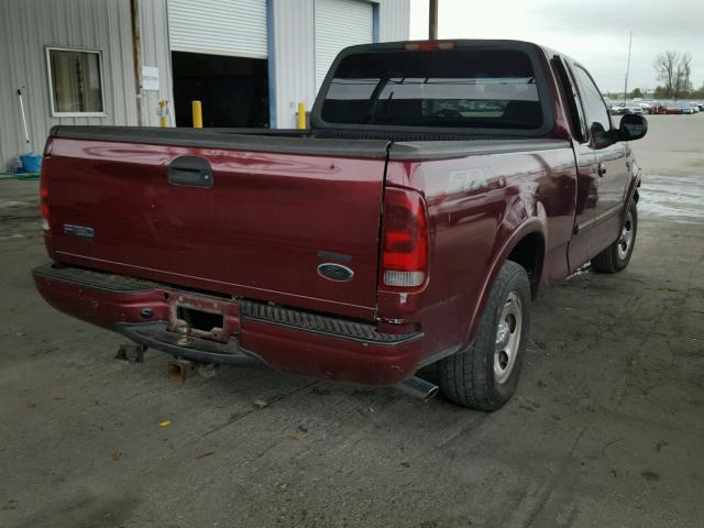 2FTRX17W03CA49490 - 2003 FORD F150 MAROON photo 4