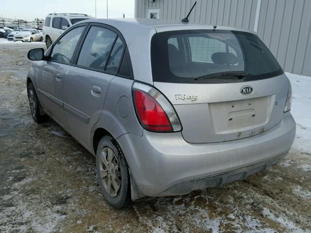 KNADH5B32B6757140 - 2011 KIA RIO BASE GRAY photo 3