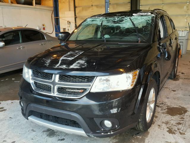 3C4PDDBGXFT608625 - 2015 DODGE JOURNEY SX BLACK photo 2