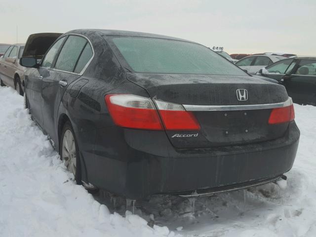 1HGCR2F71DA215827 - 2013 HONDA ACCORD EX BLACK photo 3