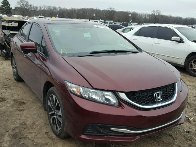 2HGFB2F89FH562367 - 2015 HONDA CIVIC EX BURGUNDY photo 1