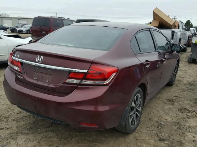 2HGFB2F89FH562367 - 2015 HONDA CIVIC EX BURGUNDY photo 4