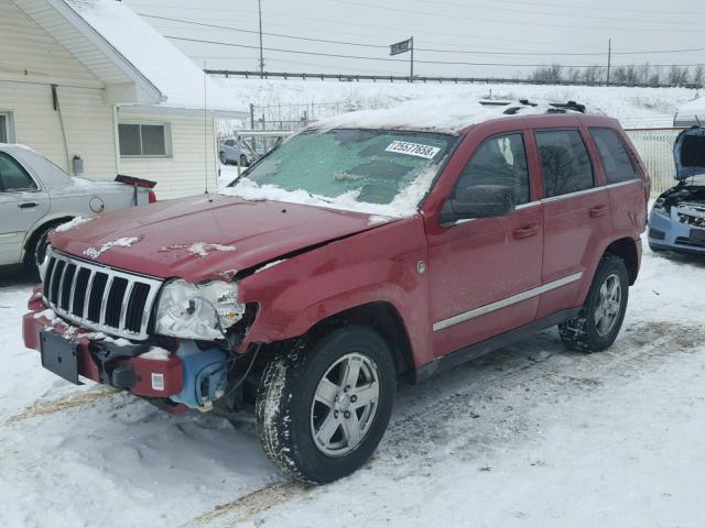 1J4HR58206C336597 - 2006 JEEP GRAND CHER RED photo 2