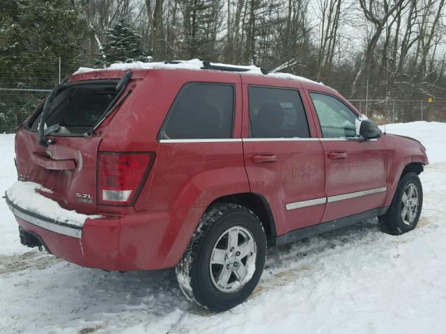 1J4HR58206C336597 - 2006 JEEP GRAND CHER RED photo 4