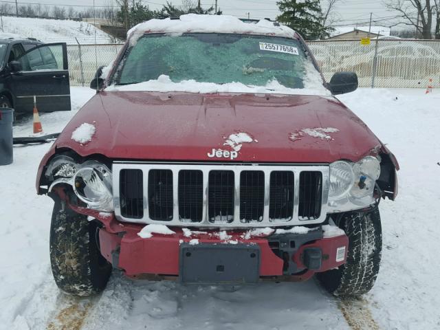 1J4HR58206C336597 - 2006 JEEP GRAND CHER RED photo 9