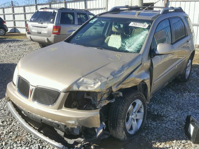 2CKDL63F066199216 - 2006 PONTIAC TORRENT GOLD photo 2