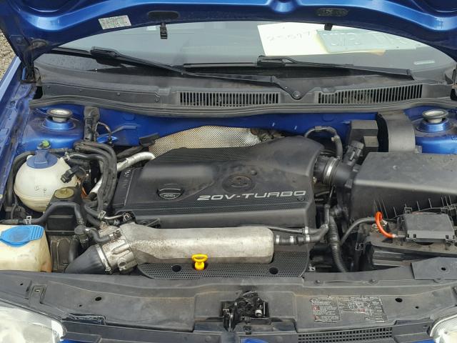 3VWSE69M52M048206 - 2002 VOLKSWAGEN JETTA GLS BLUE photo 7