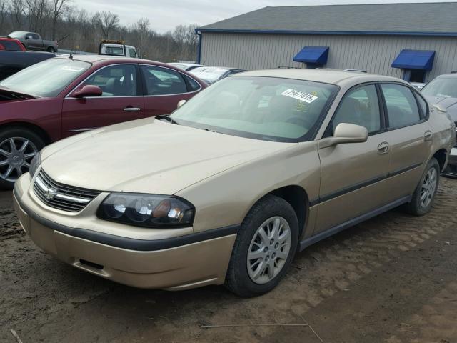 2G1WF52EX59360283 - 2005 CHEVROLET IMPALA BEIGE photo 2