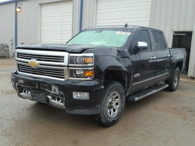 3GCPCTEJ4EG372016 - 2014 CHEVROLET SILVERADO BLACK photo 2