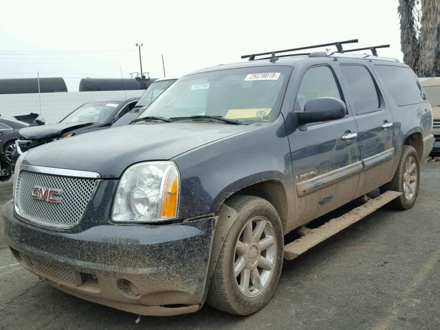 1GKFK66838J151025 - 2008 GMC YUKON XL D GRAY photo 2