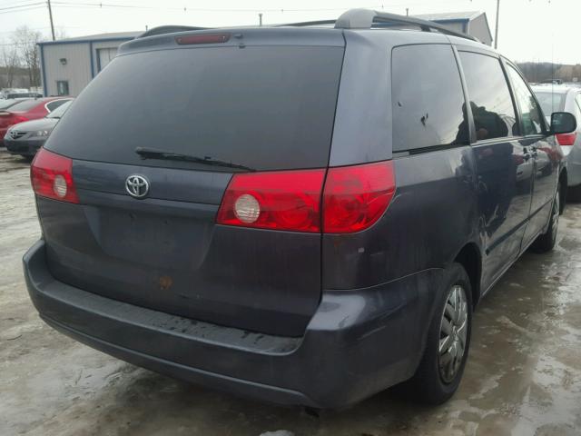 5TDZA23C66S528413 - 2006 TOYOTA SIENNA CE BLUE photo 4