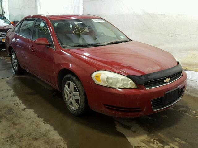 2G1WB58N981268202 - 2008 CHEVROLET IMPALA LS RED photo 1