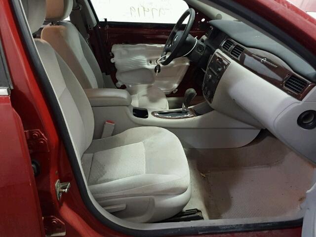 2G1WB58N981268202 - 2008 CHEVROLET IMPALA LS RED photo 5