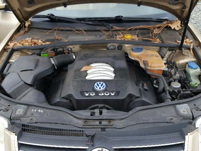 WVWRH63B73P359955 - 2003 VOLKSWAGEN PASSAT GLX GOLD photo 7