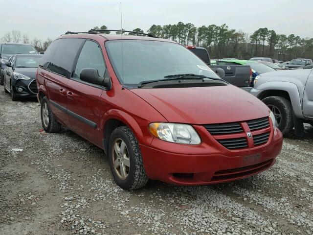 1D4GP45R95B138644 - 2005 DODGE CARAVAN SX RED photo 1