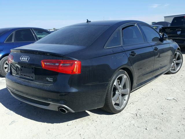 WAUHGAFC9EN072649 - 2014 AUDI A6 PRESTIG BLACK photo 4