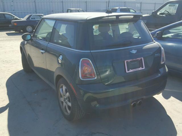 WMWMF73518TT87312 - 2008 MINI COOPER S GREEN photo 3