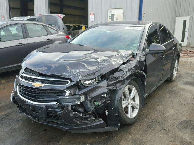 1G1PE5SB9F7143730 - 2015 CHEVROLET CRUZE LT BLACK photo 2