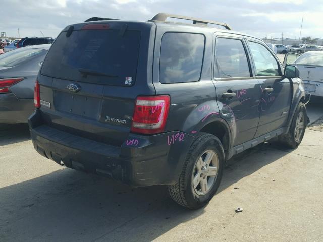 1FMCU49369KB93161 - 2009 FORD ESCAPE HYB CHARCOAL photo 4