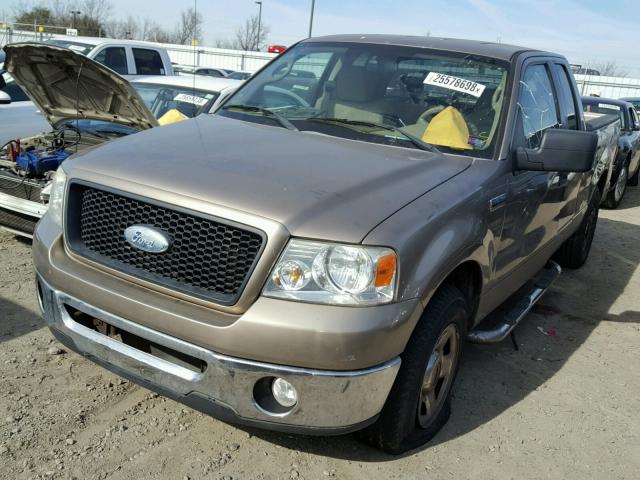 1FTPX12546KA93384 - 2006 FORD F150 TAN photo 2