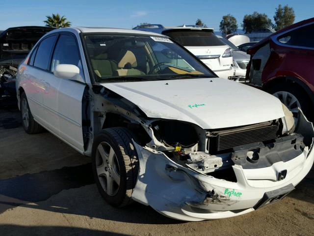 2HGES26744H589962 - 2004 HONDA CIVIC EX WHITE photo 1