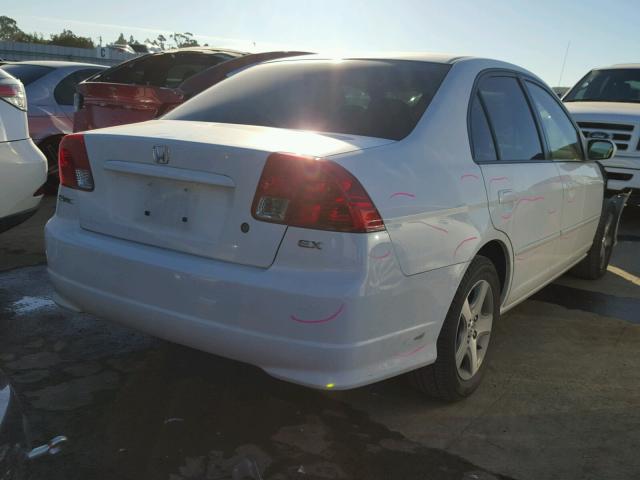 2HGES26744H589962 - 2004 HONDA CIVIC EX თეთრი ფოტო 4