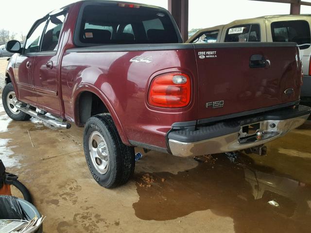 1FTRW08L33KA35936 - 2003 FORD F150 SUPER MAROON photo 3