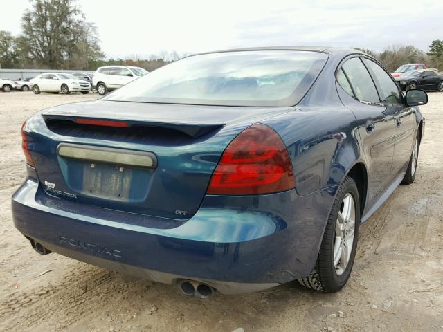2G2WR554161221374 - 2006 PONTIAC GRAND PRIX TEAL photo 4
