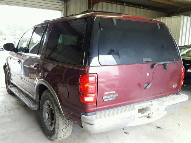 1FMRU17L1YLB88776 - 2000 FORD EXPEDITION MAROON photo 3