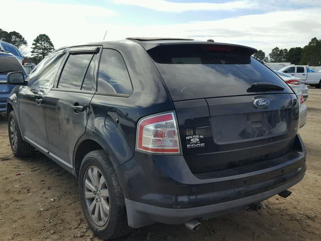 2FMDK38C27BB52569 - 2007 FORD EDGE SEL BLACK photo 3