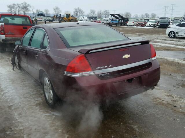 2G1WC58R579338701 - 2007 CHEVROLET IMPALA LT MAROON photo 3