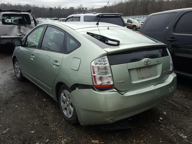 JTDKB20U677655590 - 2007 TOYOTA PRIUS GREEN photo 3