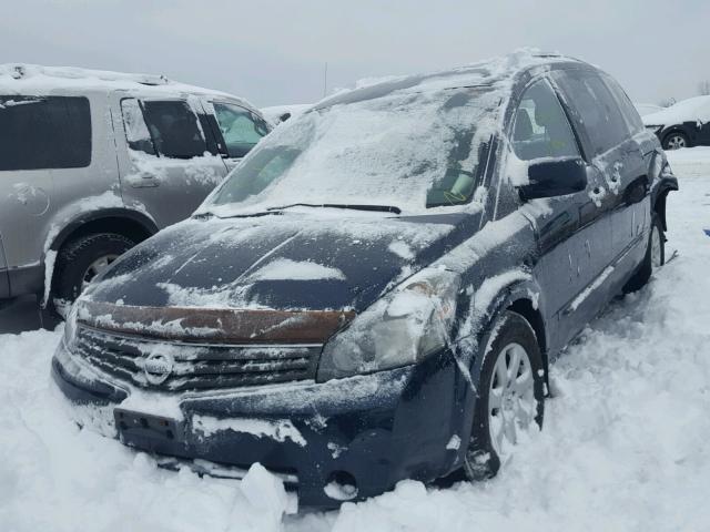 5N1BV28U09N100642 - 2009 NISSAN QUEST S BLUE photo 2