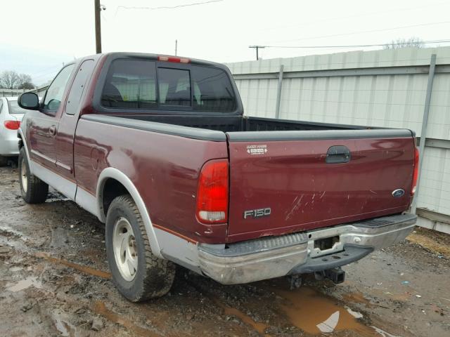 1FTRX18L4XNB61262 - 1999 FORD F150 BURGUNDY photo 3