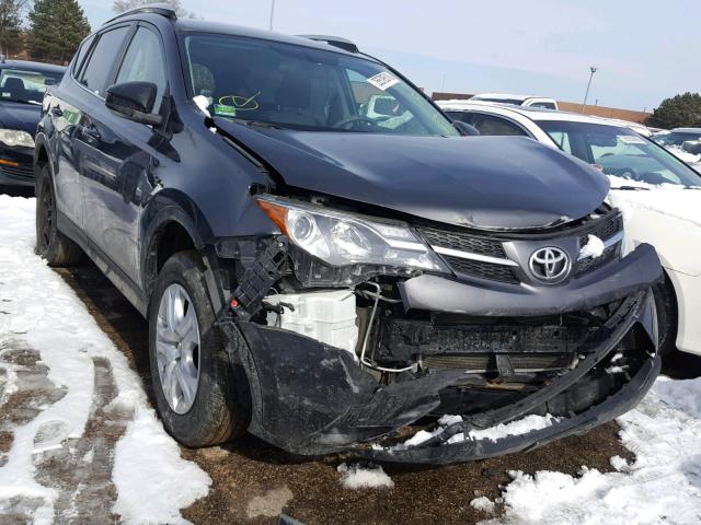 2T3BFREV3DW001225 - 2013 TOYOTA RAV4 LE GRAY photo 1