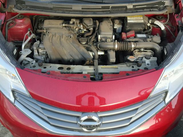 3N1CE2CP9FL447900 - 2015 NISSAN VERSA NOTE RED photo 7