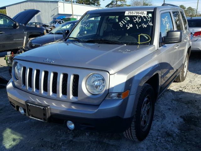 1C4NJPBA0GD688117 - 2016 JEEP PATRIOT SP GRAY photo 2