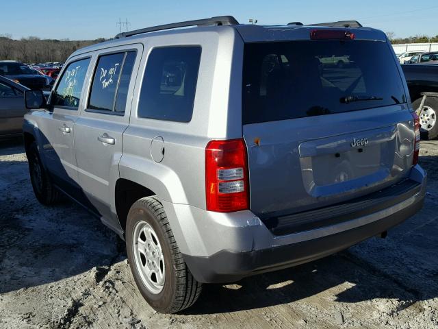 1C4NJPBA0GD688117 - 2016 JEEP PATRIOT SP GRAY photo 3