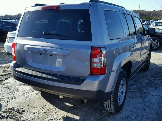 1C4NJPBA0GD688117 - 2016 JEEP PATRIOT SP GRAY photo 4