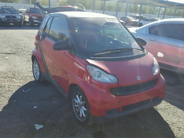 WMEEJ31X89K241498 - 2009 SMART FORTWO PUR RED photo 1