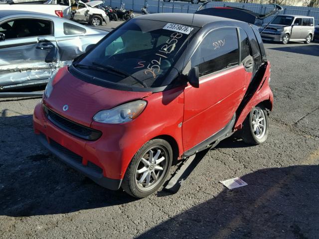 WMEEJ31X89K241498 - 2009 SMART FORTWO PUR RED photo 2