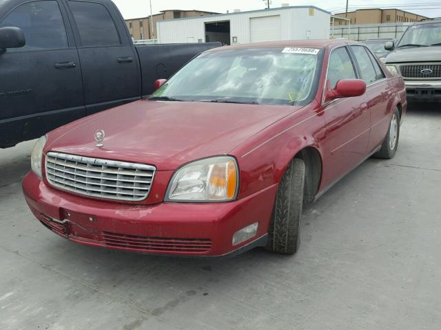 1G6KD54Y3YU284712 - 2000 CADILLAC DEVILLE MAROON photo 2