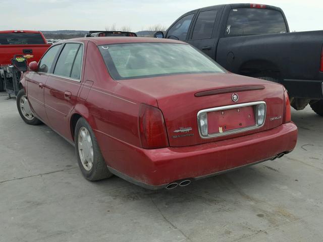 1G6KD54Y3YU284712 - 2000 CADILLAC DEVILLE MAROON photo 3