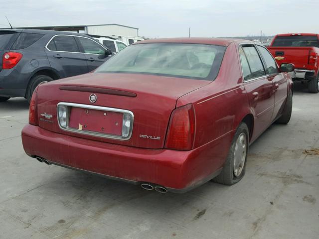 1G6KD54Y3YU284712 - 2000 CADILLAC DEVILLE MAROON photo 4