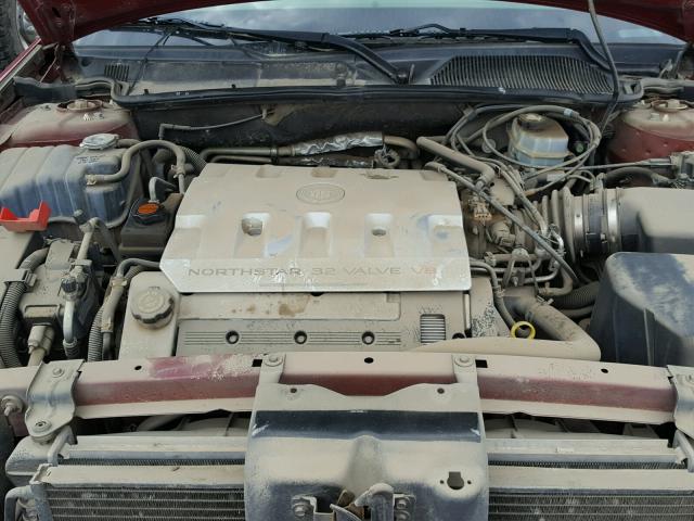 1G6KD54Y3YU284712 - 2000 CADILLAC DEVILLE MAROON photo 7