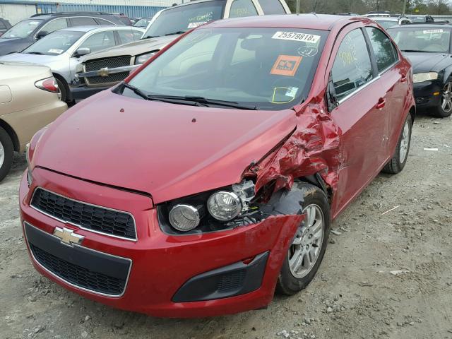 1G1JC5SH2E4101139 - 2014 CHEVROLET SONIC LT RED photo 9